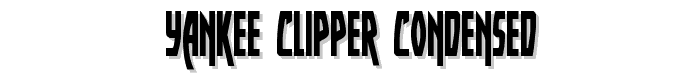 Yankee Clipper Condensed font